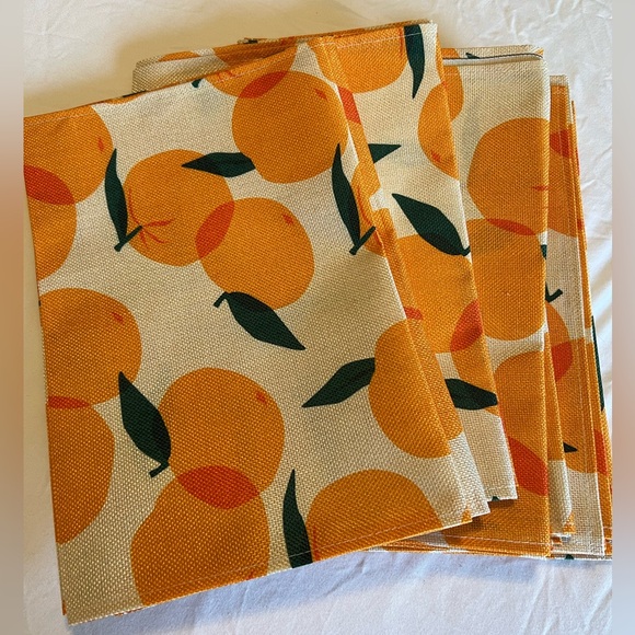 6 orange table runners - Picture 3 of 6